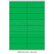 ETICHETTA ADESIVA A4 APPTAC VERDE FORMATO 105x36 mm 100fg