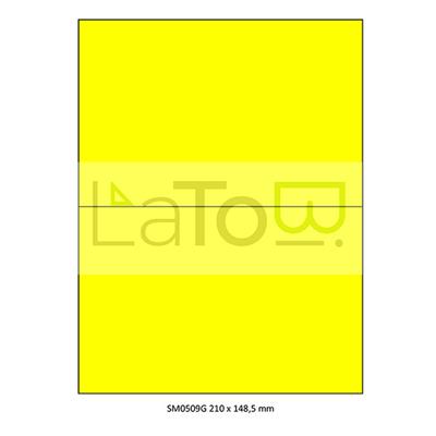 ETICHETTA ADESIVA A4 APPTAC GIALLO FORMATO 210x148,5 mm 100fg