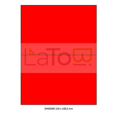 ETICHETTA ADESIVA A4 APPTAC ROSSO FORMATO 210x148,5 mm 100fg