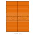 ETICHETTA ADESIVA A4 APPTAC ARANCIO FORMATO 105x37 mm 100fg