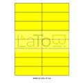 ETICHETTA ADESIVA A4 APPTAC GIALLO FORMATO 105x37 mm 100fg