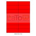 ETICHETTA ADESIVA A4 APPTAC ROSSO FORMATO 105x37 mm 100fg