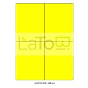 ETICHETTA ADESIVA A4 APPTAC GIALLO FORMATO 105x148 mm 100fg